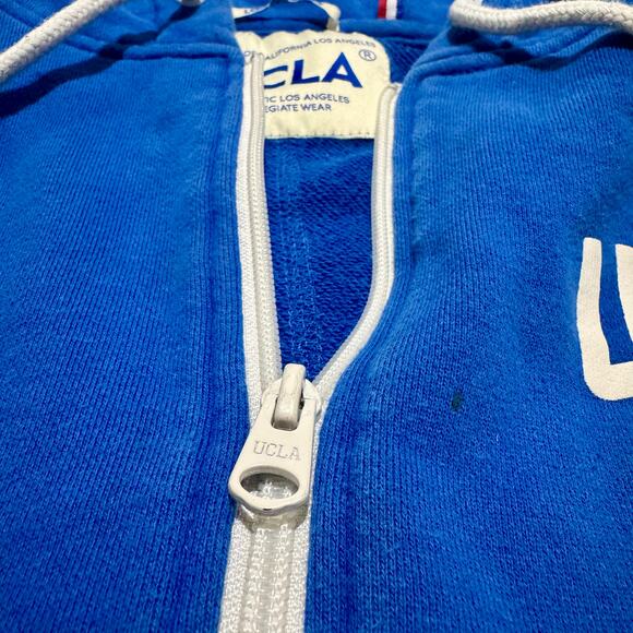 Vintage UCLA Authentic Los Angeles Collegiate Wear full-zip hoodie SzXXL RETRO - Picture 8 of 15
